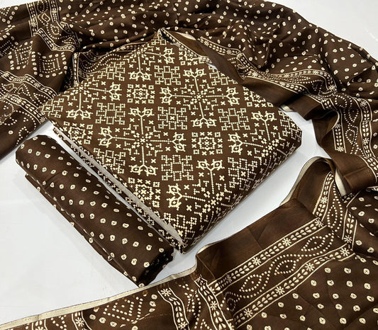 Reyon Patola Printed Dress Material