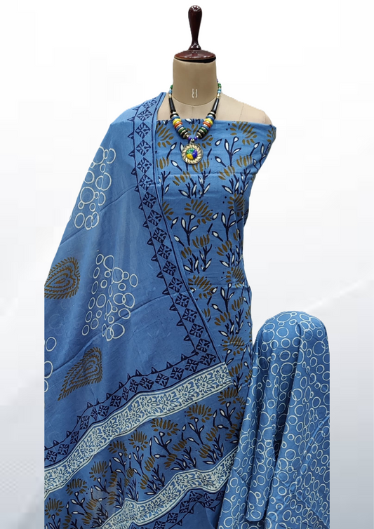 Cotton Kalam Kari Dress Material