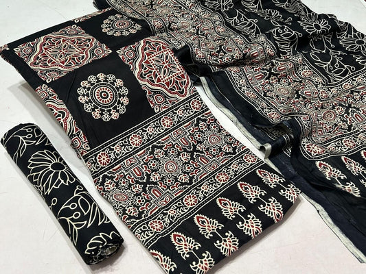 Ajrakh Print Dress Material